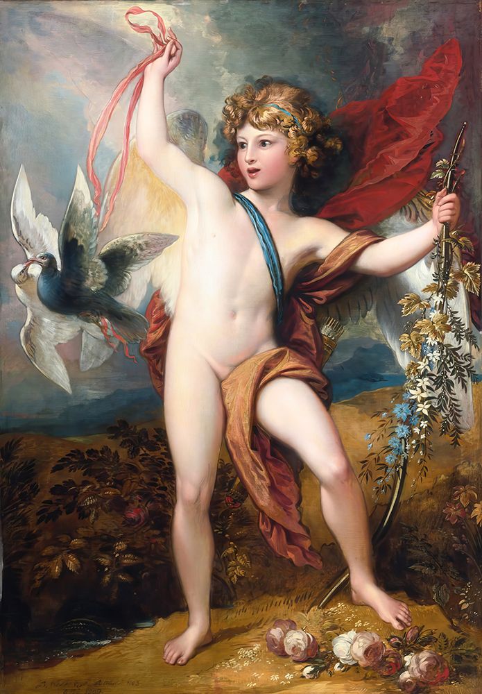 Art Print: Cupid Releasing Two Doves 1798