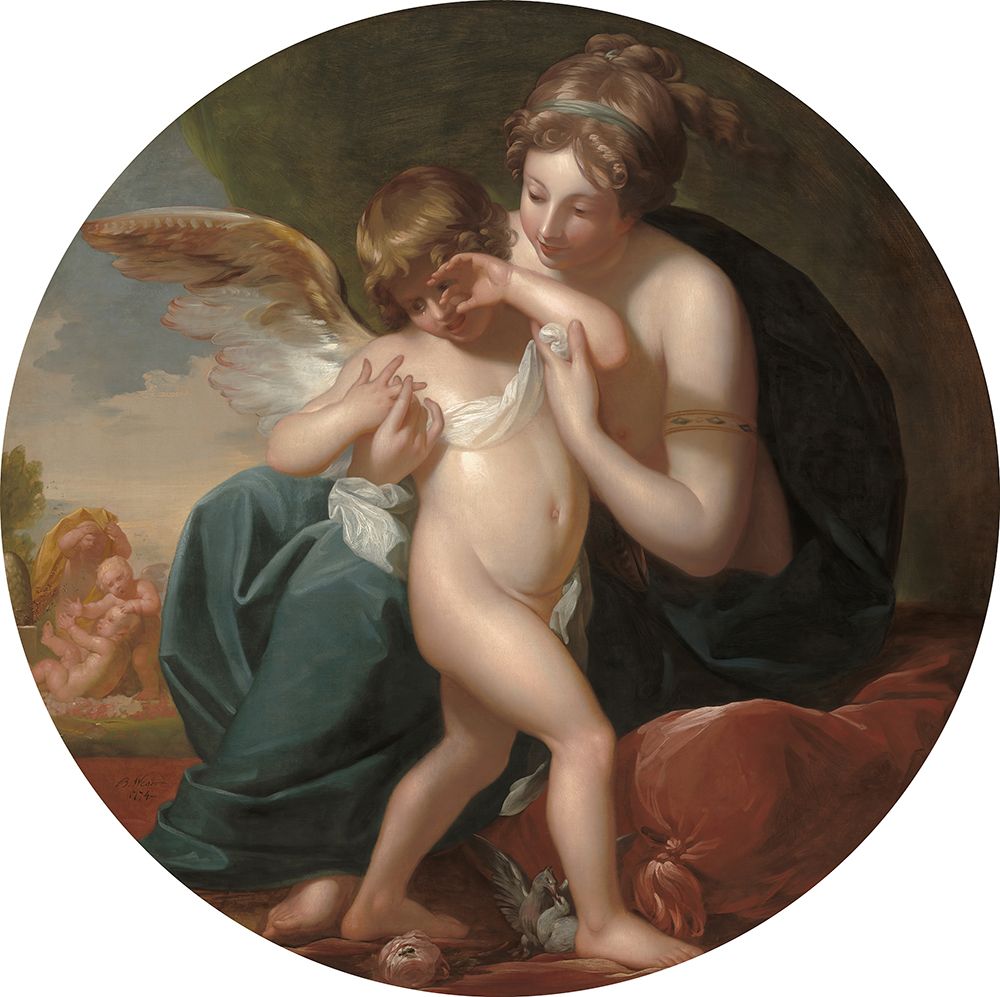 Art Print: Cupid, Stung by a Bee, Is Cherished by his Mother 1774