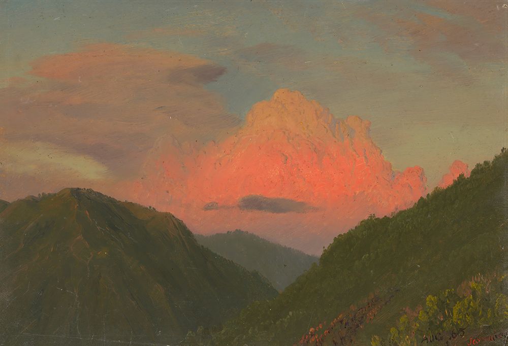 Art Print: Sunset over Hilltops, Jamaica, West Indies 1865