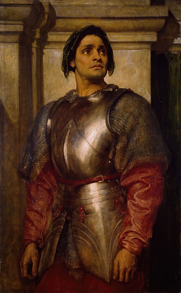Wall Art Painting id:730139, Name: A Condottiere 1871, Artist: Leighton, Frederic