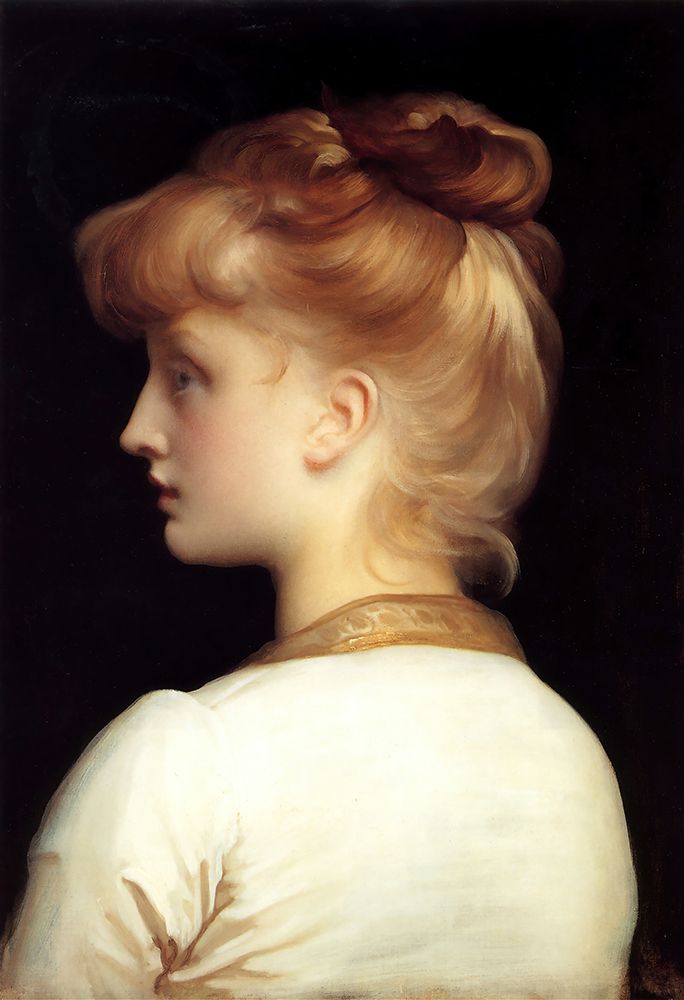 Wall Art Painting id:730142, Name: A Girl, Artist: Leighton, Frederic