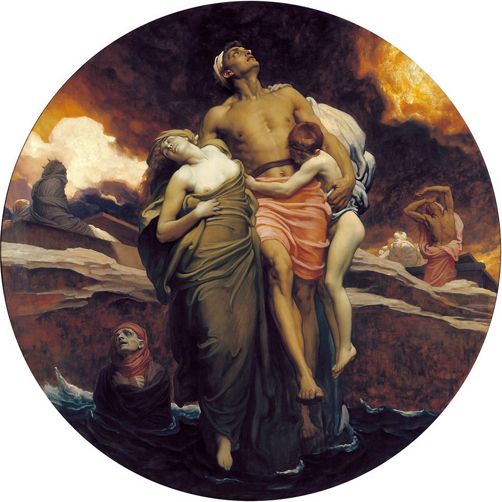 Wall Art Painting id:730145, Name: And the Sea Gave Up the Dead Which Were in It 1892, Artist: Leighton, Frederic