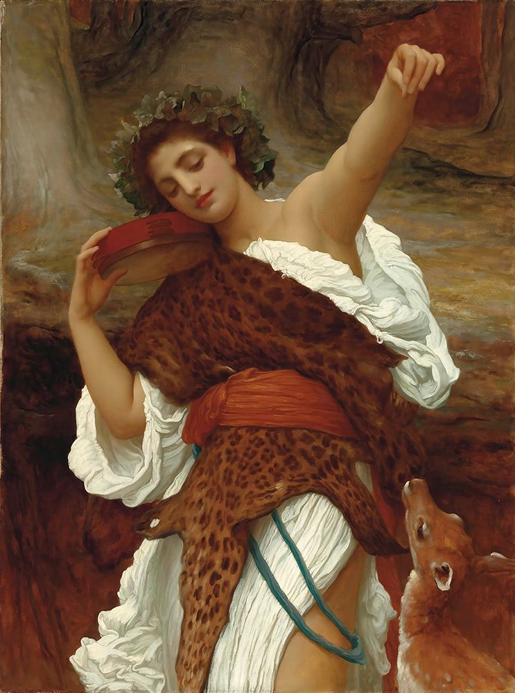 Wall Art Painting id:730146, Name: Bacchante, Artist: Leighton, Frederic
