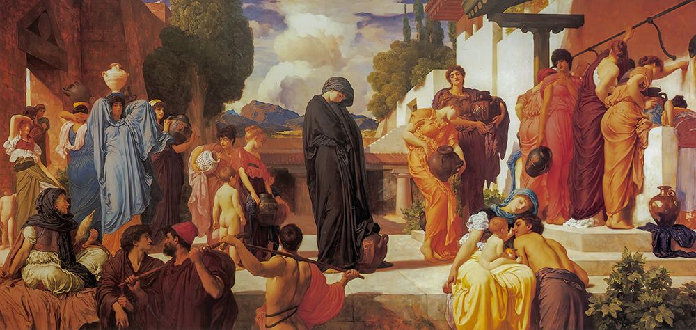 Wall Art Painting id:730149, Name: Captive Andromache 1886, Artist: Leighton, Frederic