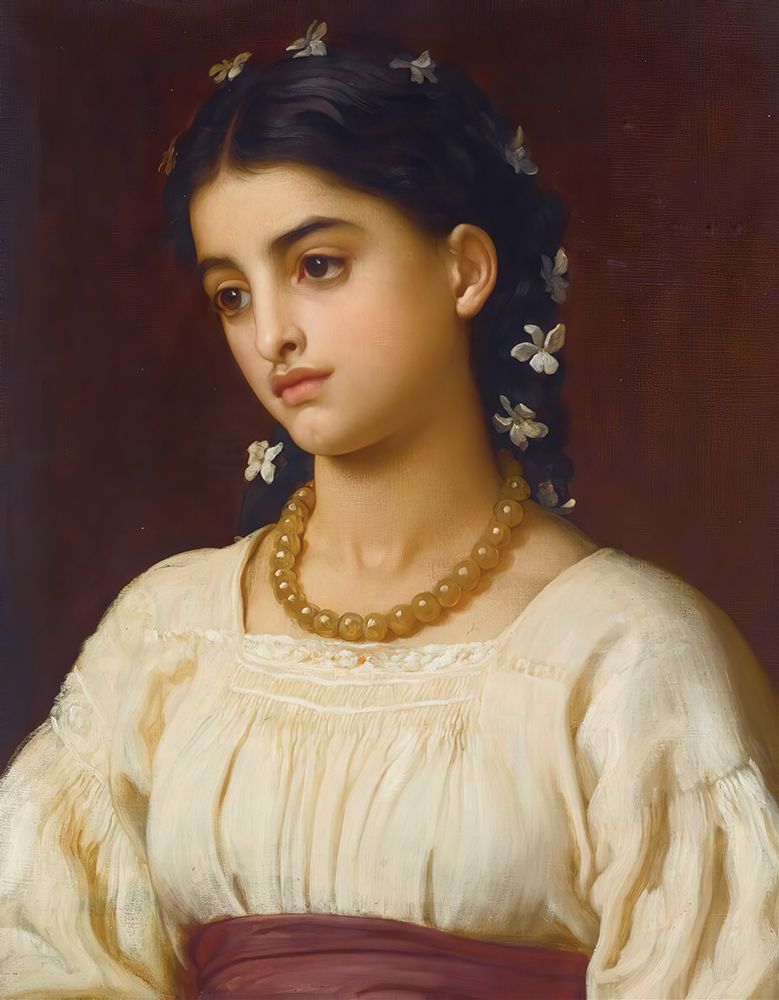 Wall Art Painting id:730150, Name: Catarina, Artist: Leighton, Frederic