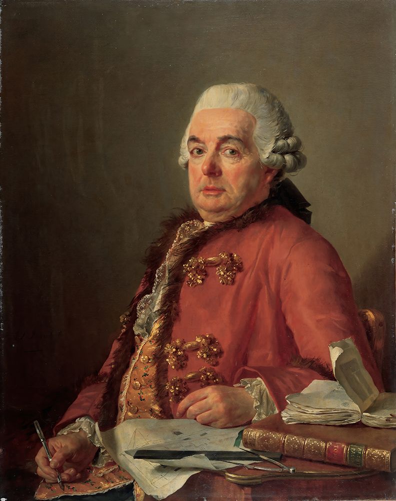 Wall Art Painting id:730737, Name: Portrait of Jacques Francois Desmaisons 1782, Artist: David, Jacques-Louis