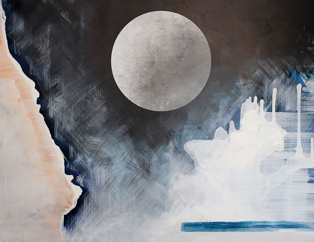 Wall Art Painting id:397248, Name: Moon and Earth, Artist: Orlov, Irena