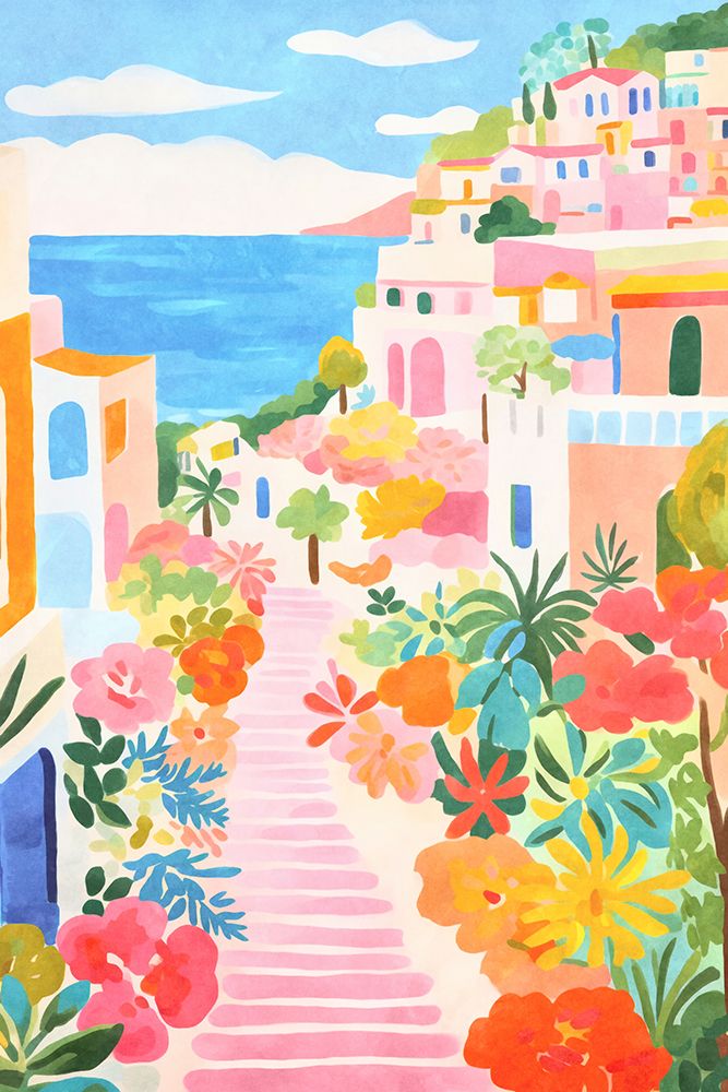 Wall art: Summer in Italy, by Haase, Andrea