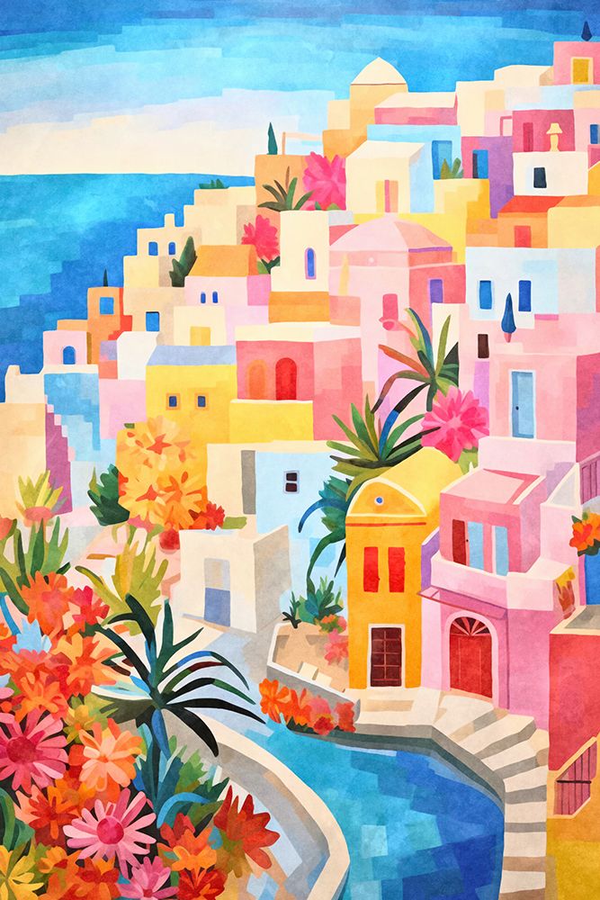 Wall art: Southern Summer Village, by Haase, Andrea