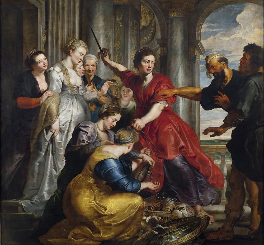 Wall Art Painting id:745254, Name: Achilles Discovered by Ulysses and Diomedes, Artist: Rubens, Peter Paul