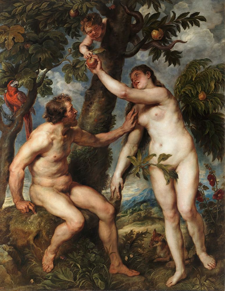 Wall Art Painting id:745256, Name: Adam and Eve 1628, Artist: Rubens, Peter Paul