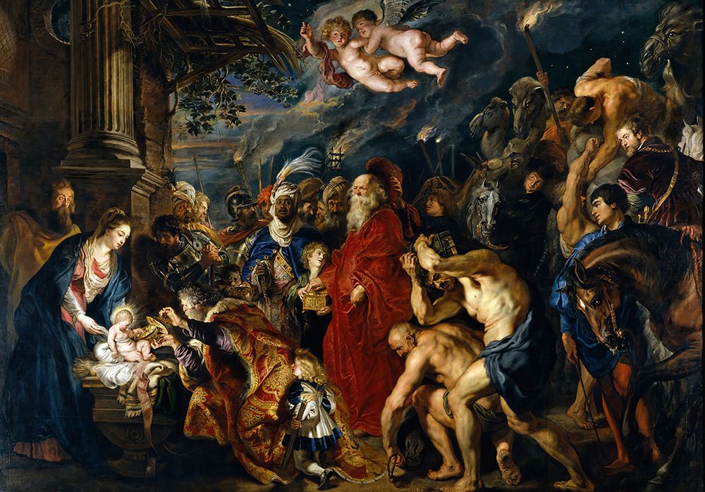 Wall Art Painting id:745258, Name: Adoration of the Magi 1628, Artist: Rubens, Peter Paul