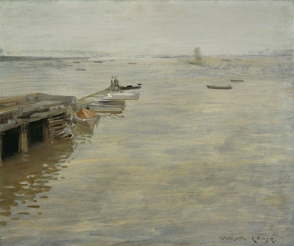 Wall Art Painting id:746116, Name: A Gray Day 1886, Artist: Chase, William Merritt