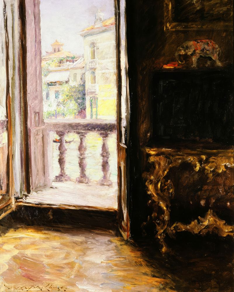 Wall Art Painting id:746120, Name: A Venetian Balcony 1913, Artist: Chase, William Merritt