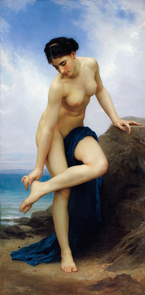Wall Art Painting id:746287, Name: After the Bath 1875, Artist: Bouguereau, William-Adolphe