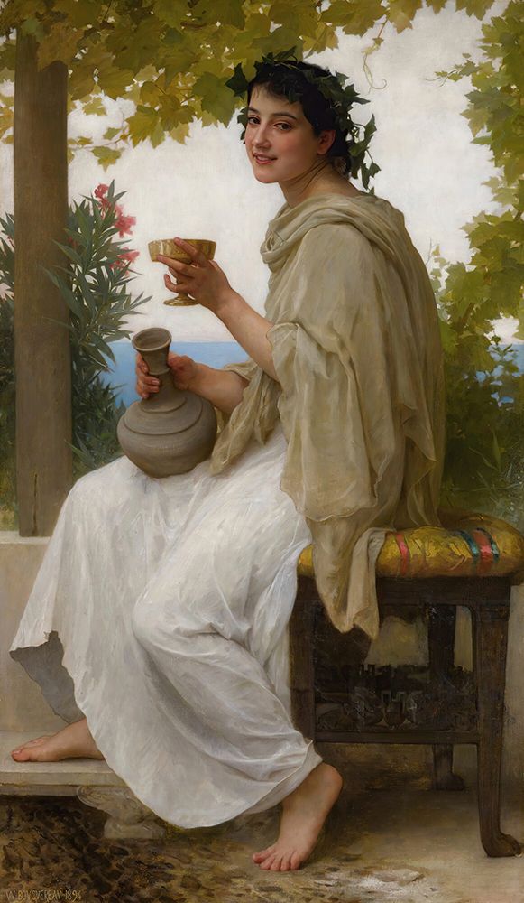 Wall Art Painting id:746290, Name: Bacchante 1894, Artist: Bouguereau, William-Adolphe