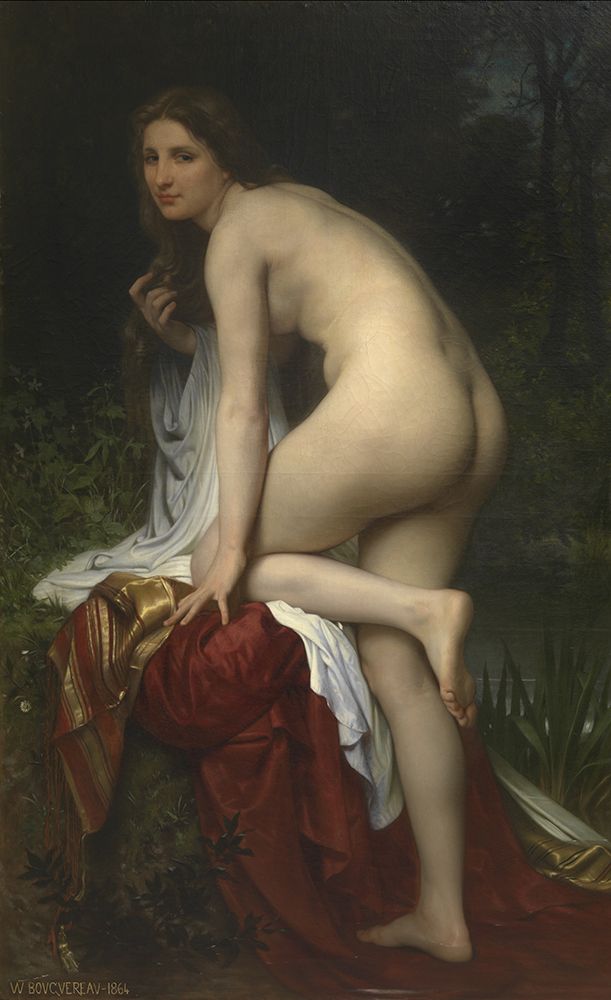 Wall Art Painting id:746292, Name: Bather 1864, Artist: Bouguereau, William-Adolphe