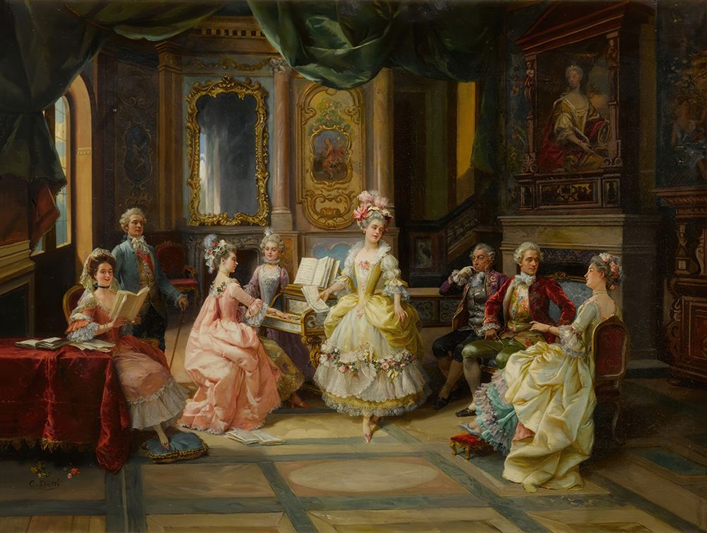 Art Print: Music in the Parlor