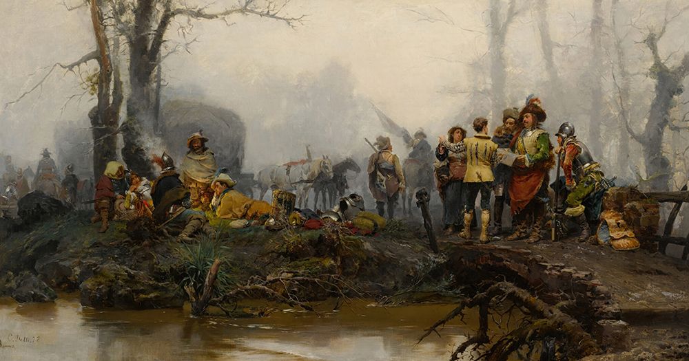 Wall Art Painting id:749831, Name: The Encampment 1878, Artist: Detti, Cesare Agostino