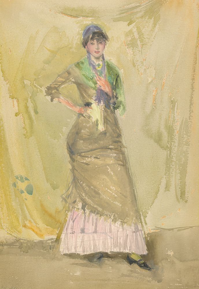 Wall Art Painting id:750017, Name: A Note in Green 1883, Artist: Whistler, James McNeill