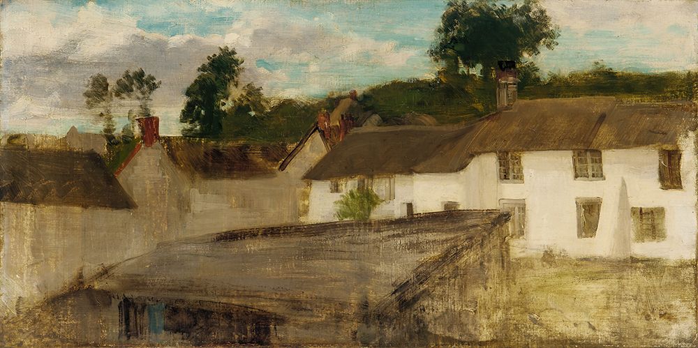 Wall Art Painting id:750062, Name: Green and Silver, The Devonshire Cottages 1884, Artist: Whistler, James McNeill