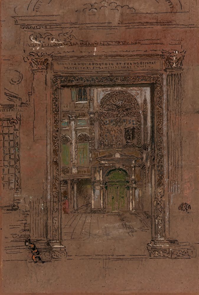 Wall Art Painting id:750119, Name: San Giovanni Apostolo et Evangelistae 1879, Artist: Whistler, James McNeill