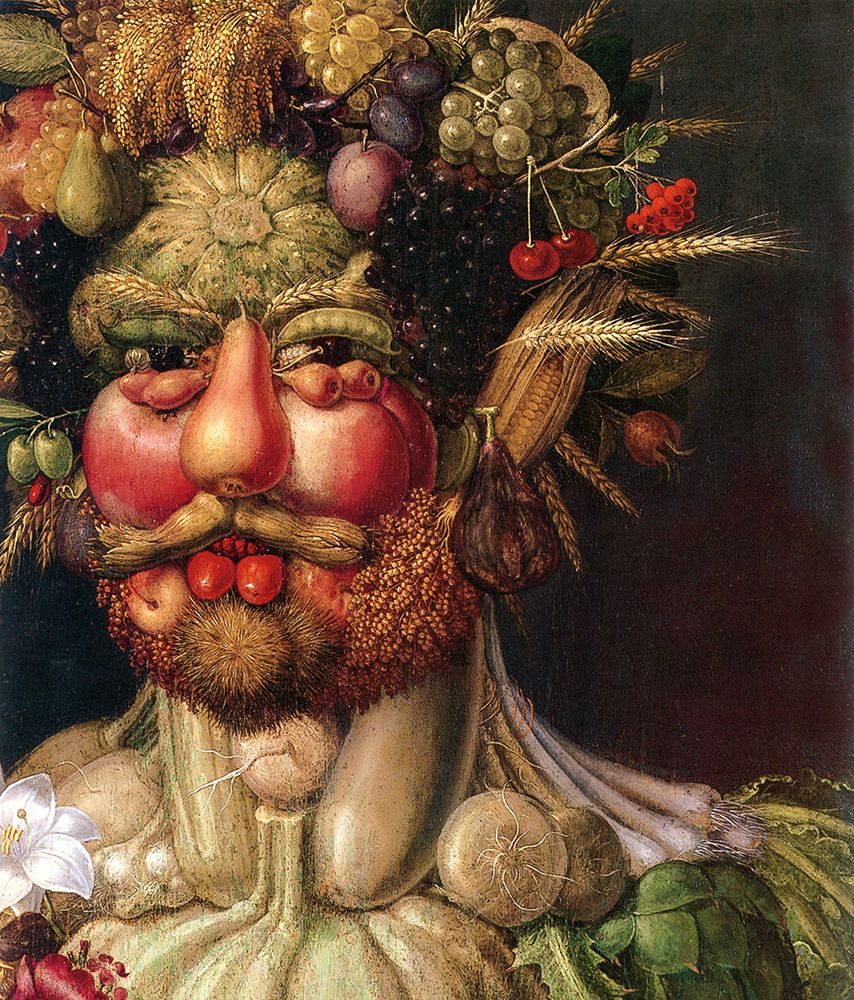 Art Print: Vertumnus, the god of the seasons detail 1591