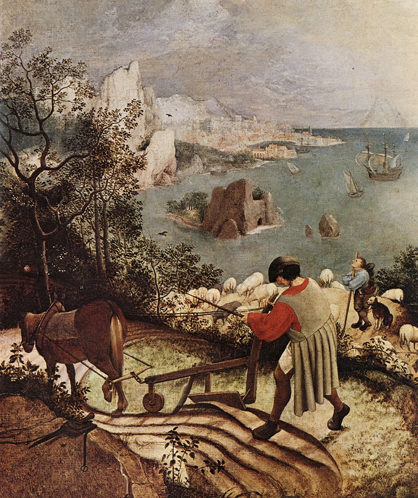 Art Print: Fall of Icarus detail 1555