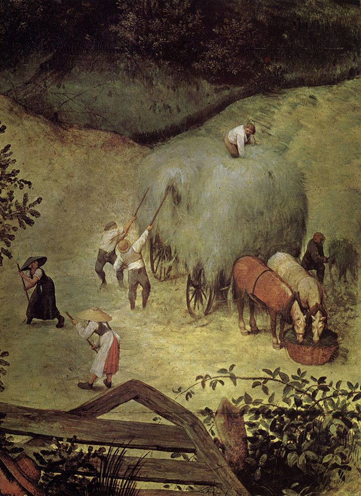 Art Print: Hay Making detail 3 1565