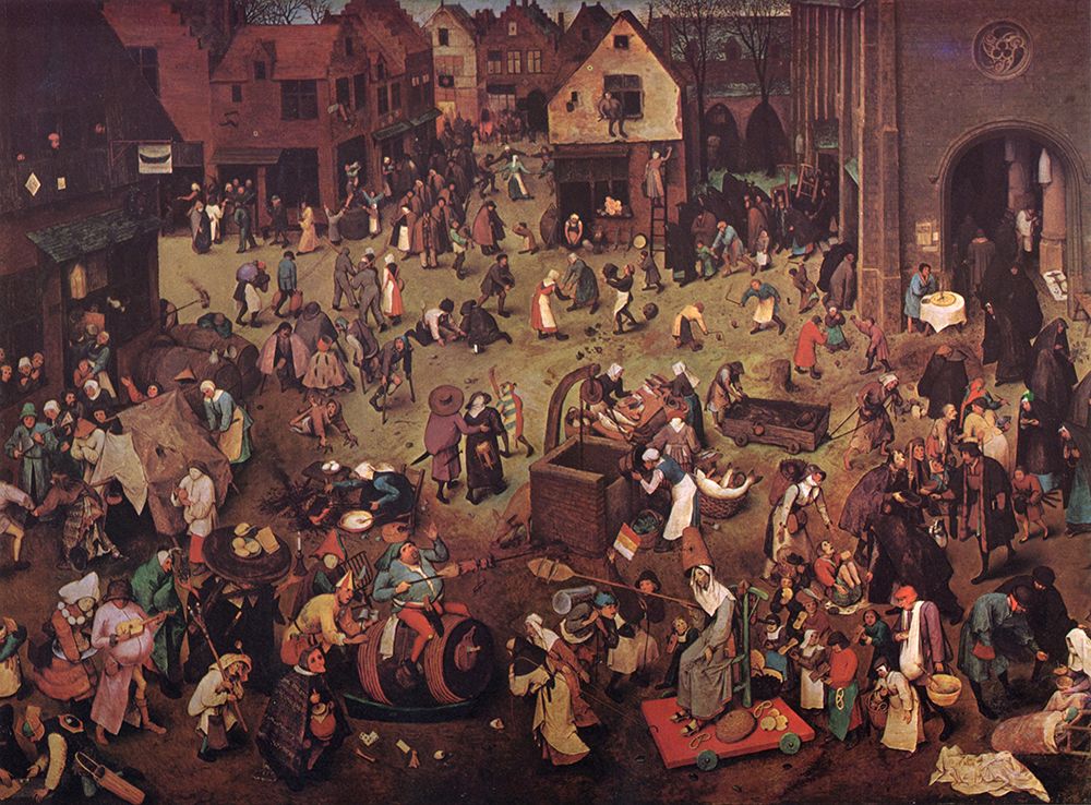 Art Print: The Fight between the Carnival and Lent 1559