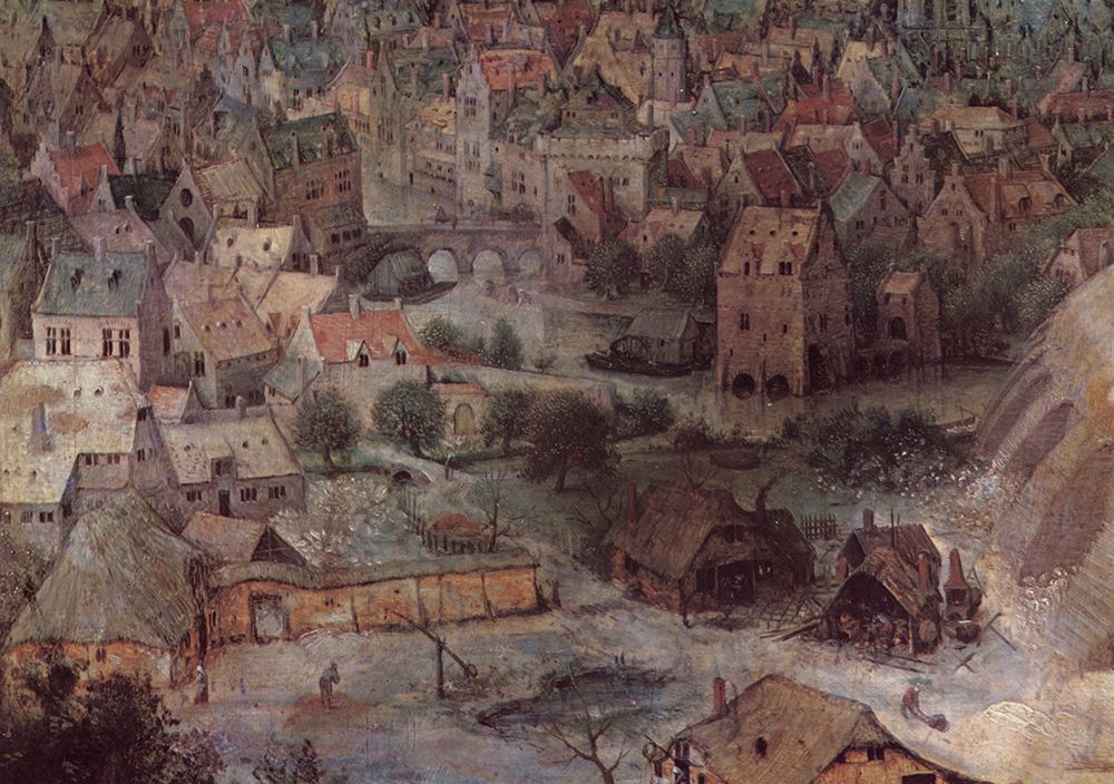 Art Print: The Tower of Babel detail 1 1563