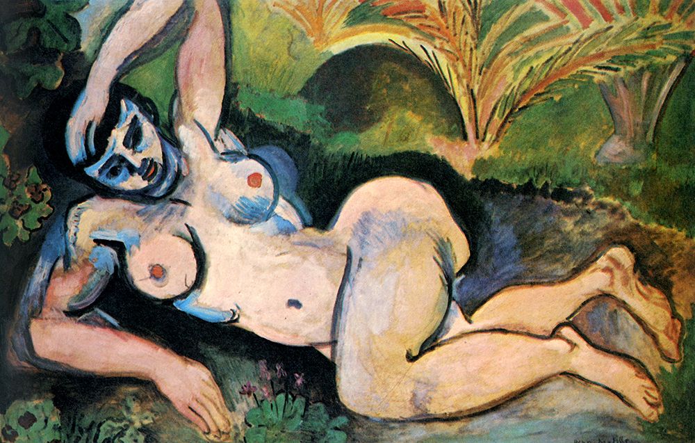 Wall Art Painting id:764455, Name: Blue Nude Souvenir of Biskra 1906, Artist: Matisse, Henri