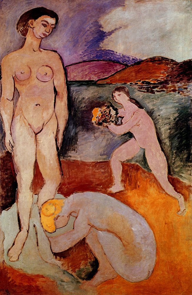 Wall Art Painting id:764480, Name: Le Luxe I 1907, Artist: Matisse, Henri
