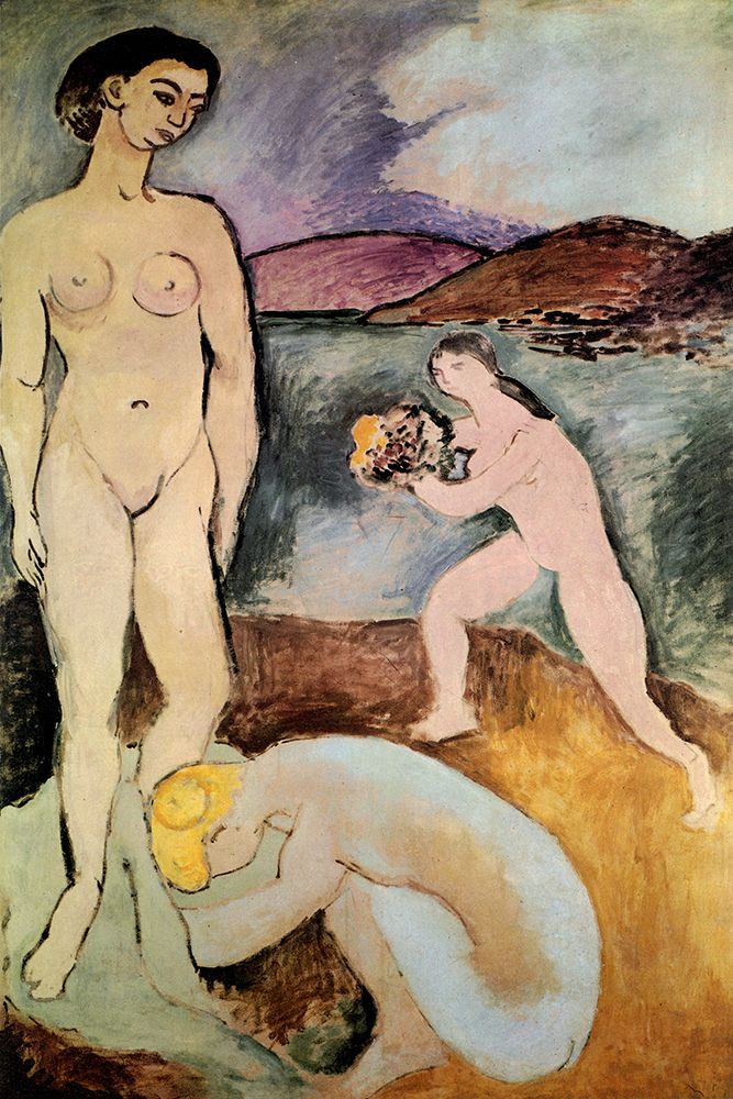 Wall Art Painting id:764485, Name: Luxe I 1907, Artist: Matisse, Henri