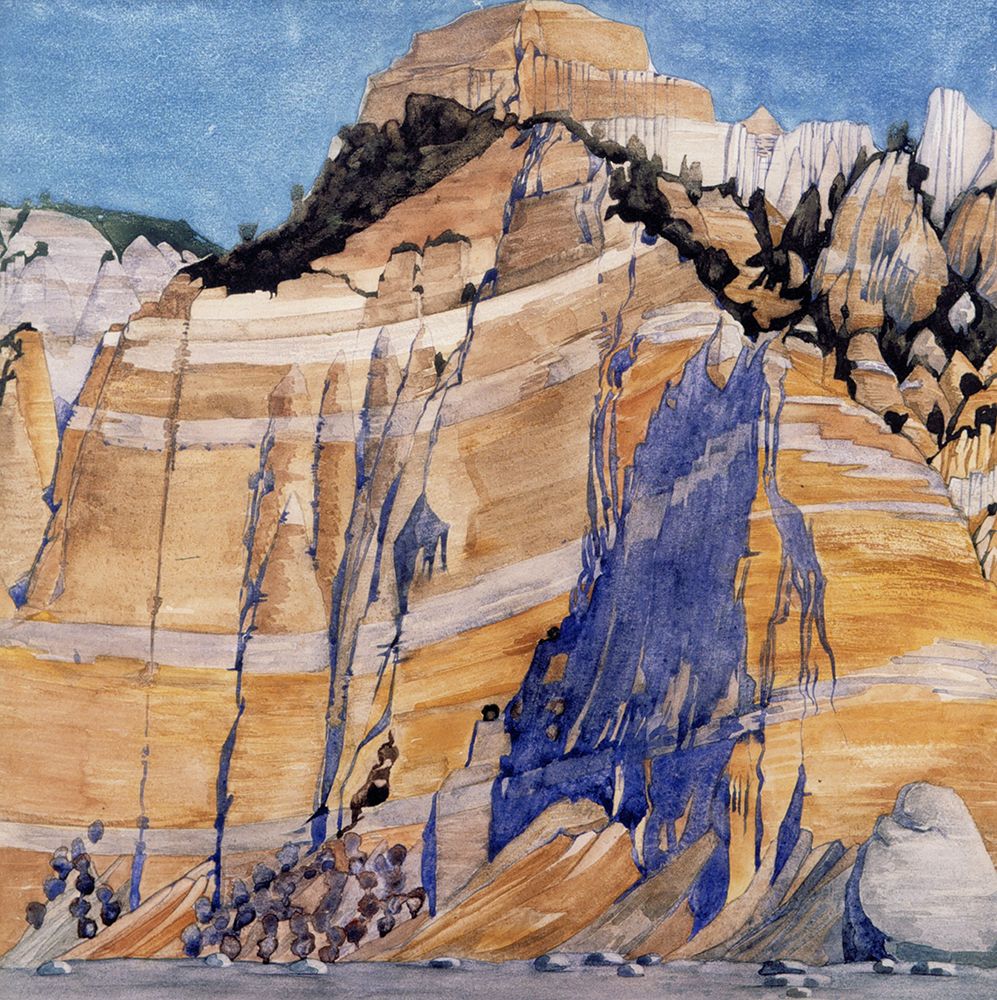 Wall Art Painting id:764590, Name: Here-de-Mallet, Ille-sur-Tet 1925, Artist: Mackintosh, Charles Rennie