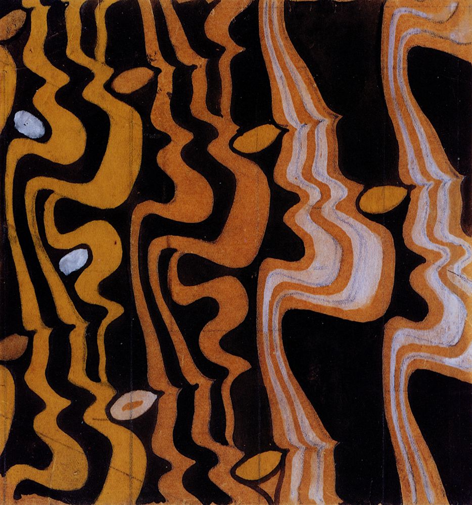 Wall Art Painting id:764597, Name: Ochre, Black and White, Artist: Mackintosh, Charles Rennie