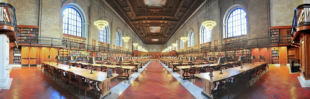 Art Print: NY Public Library Panorama