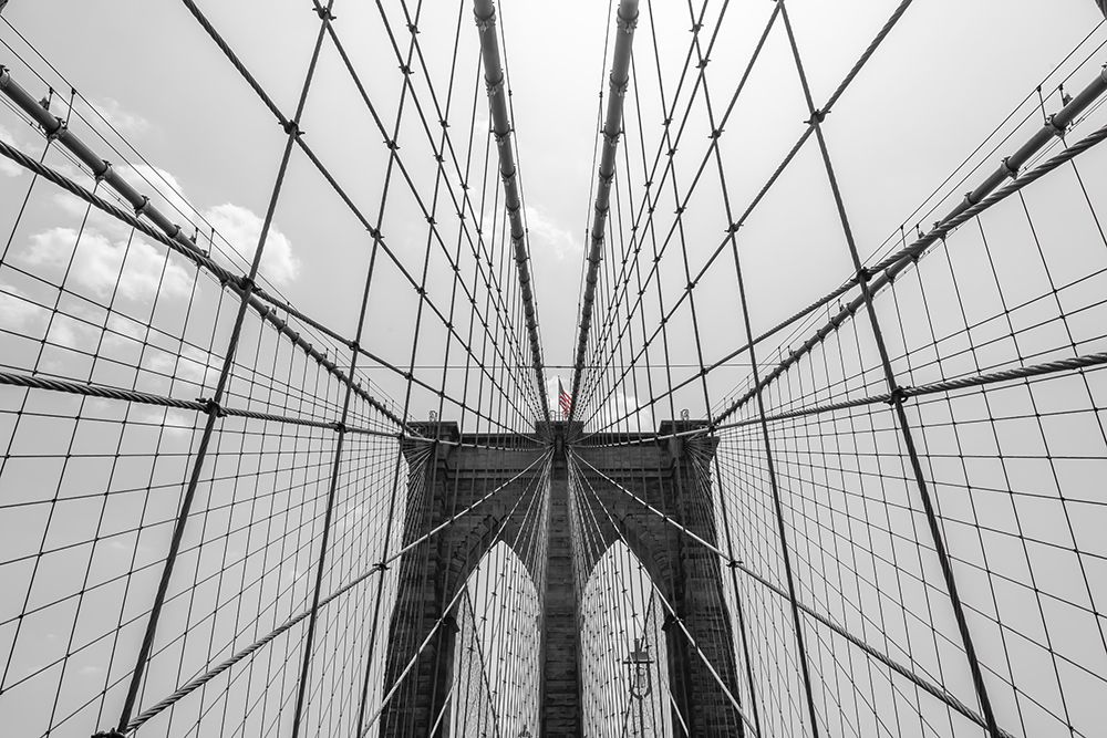 Art Print: Brooklyn Bridge Wires