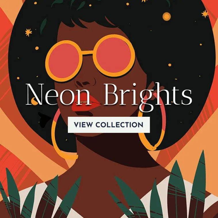 Collection of Artworks in Neon Bright colors