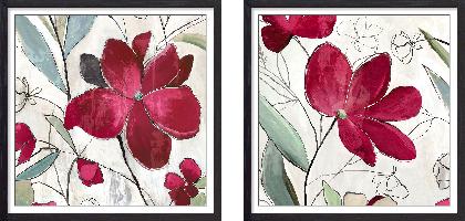 Set of wall art painting,Rose Flower
