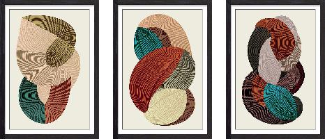 Set of wall art painting,Fibers