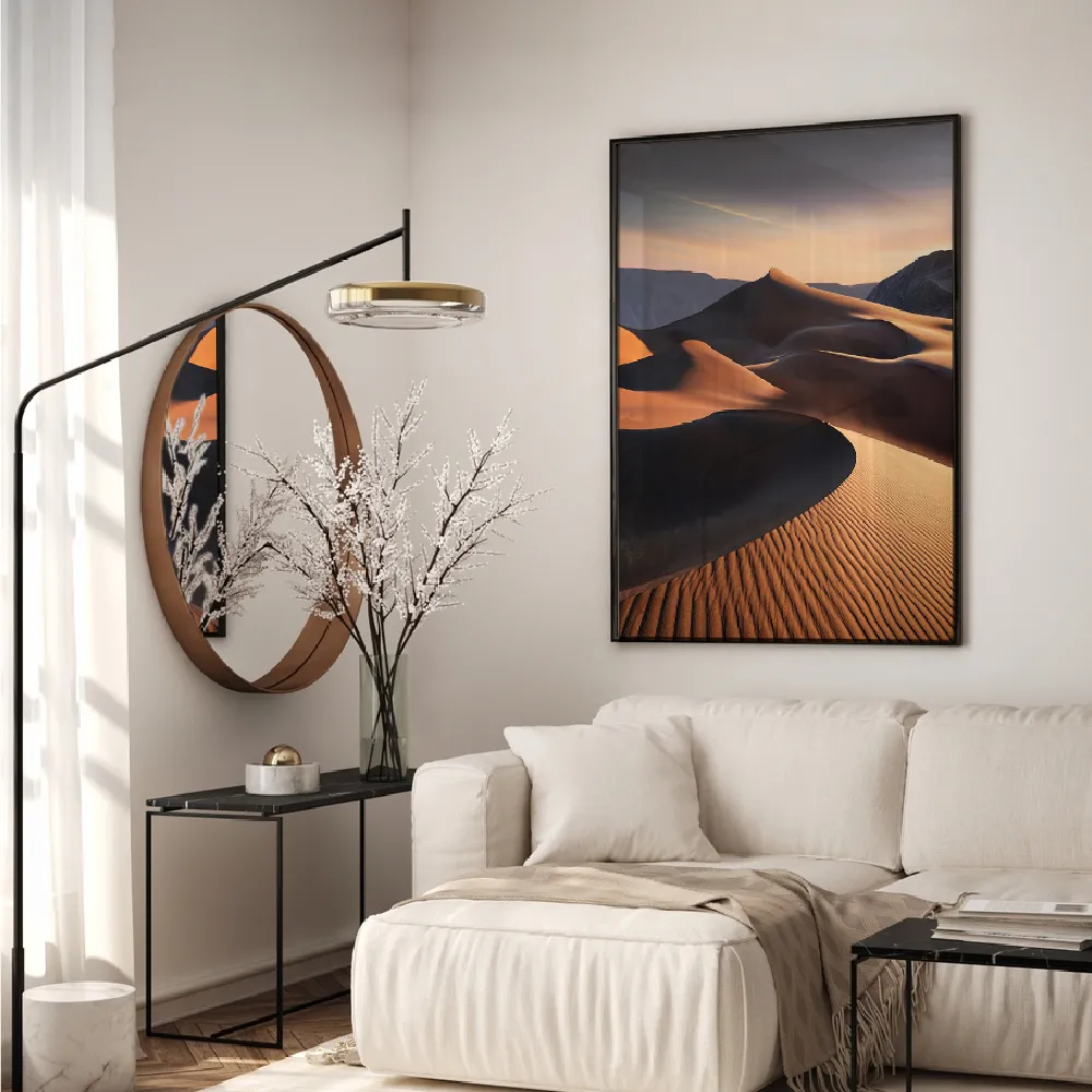 Set of wall art painting,Badain Jaran Desert