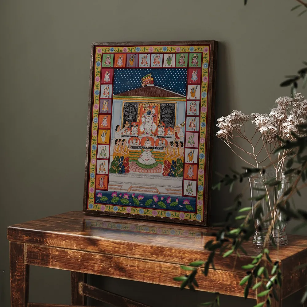 Set of wall art painting,ANNAKUT  PICHWAI ARTWORK