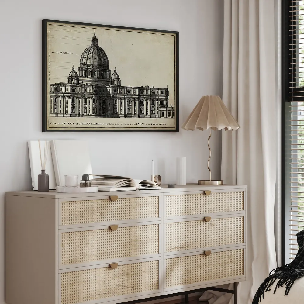 Set of wall art painting,St. Peters, Rome