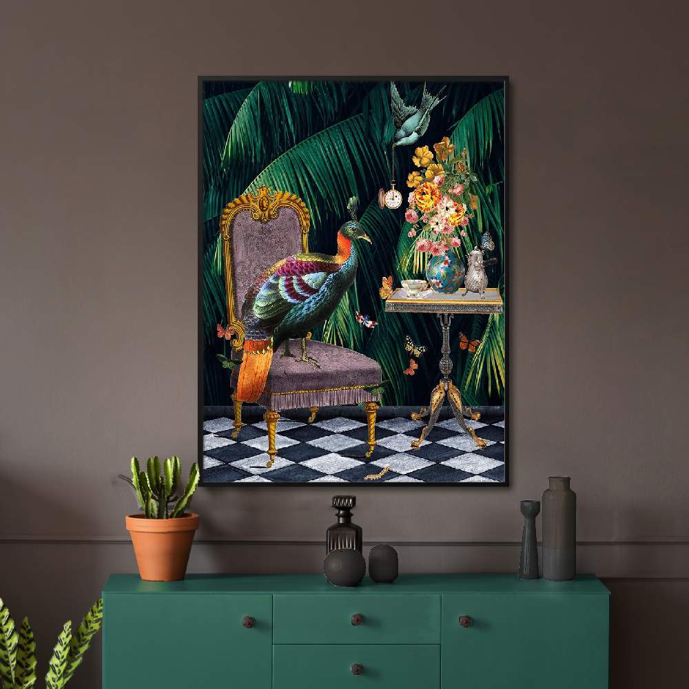 Set of wall art paintings full view