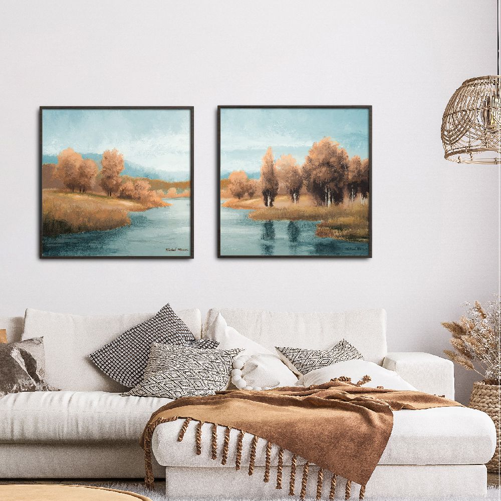 Set of wall art painting,Neutral Natures Glow