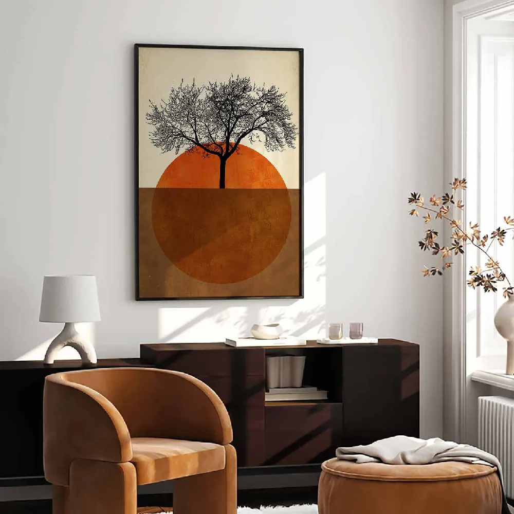 Set of wall art painting,Sommermorgen