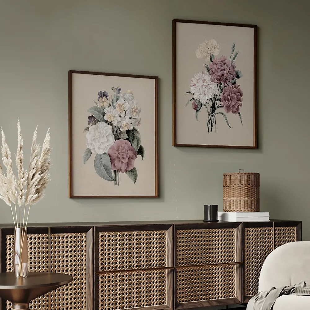 Set of wall art paintings full view