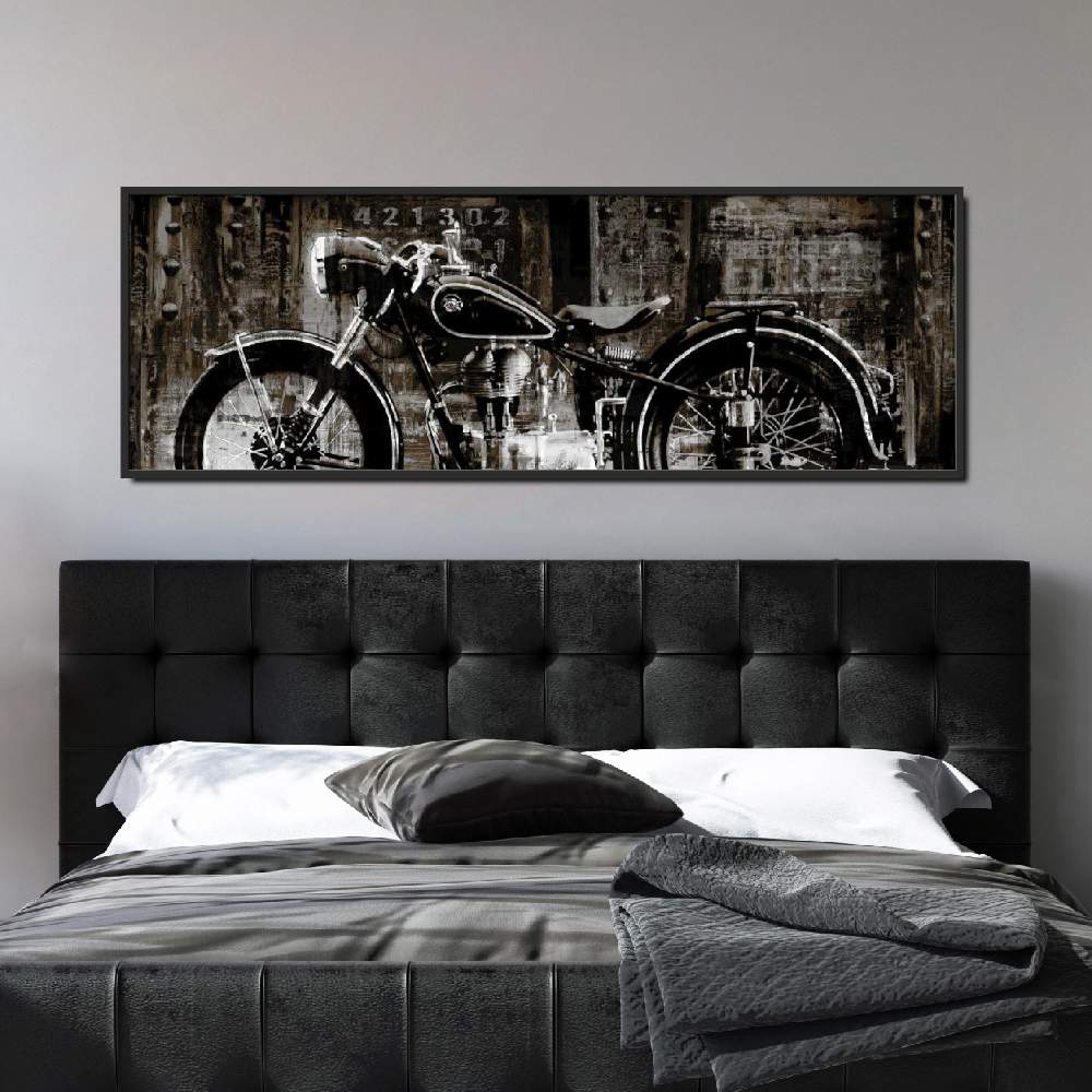 Set of wall art painting,Vintage Motorcycle