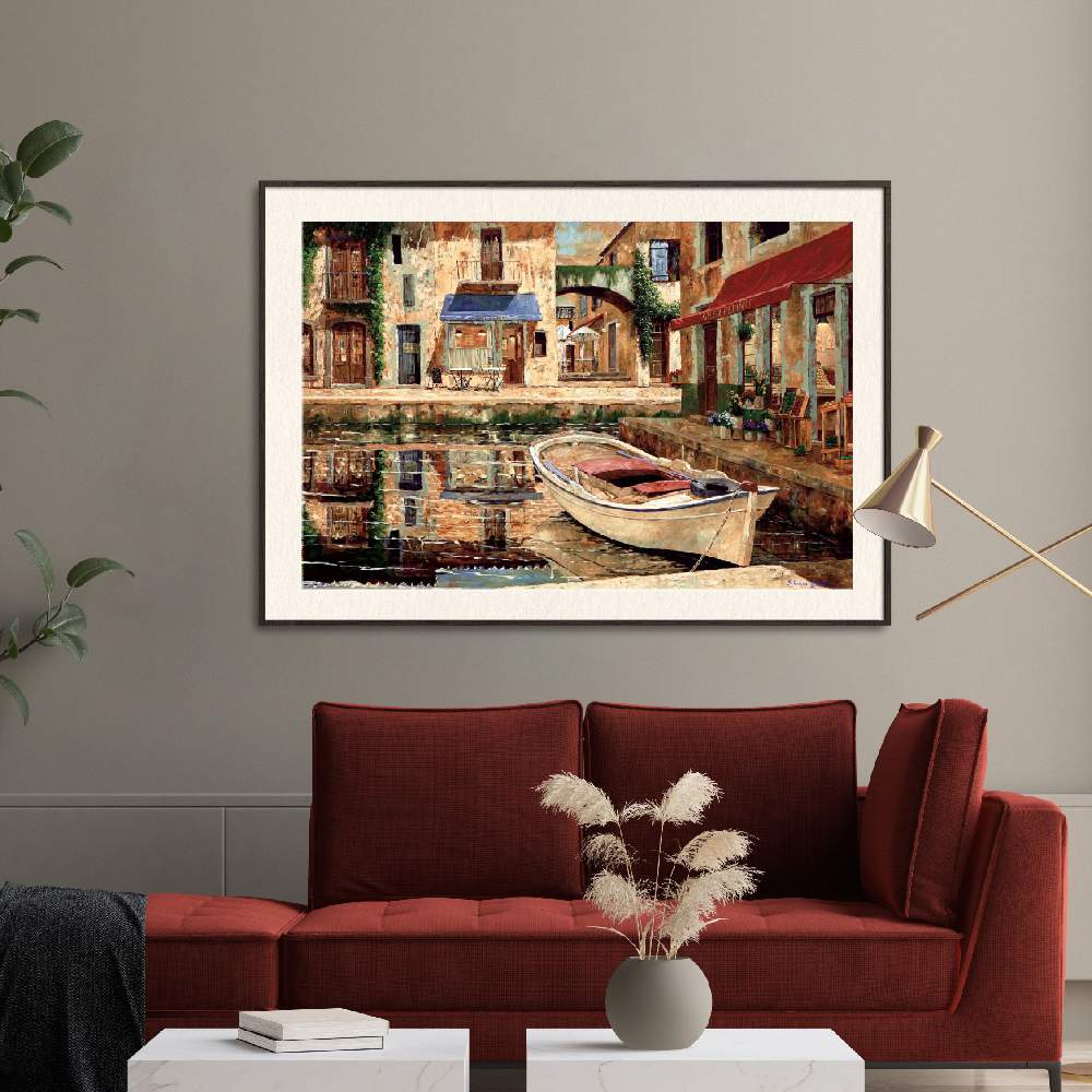 Set of wall art paintings full view